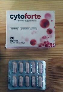 Cystitis treatment with Cyto Forte natural capsules - review of application result